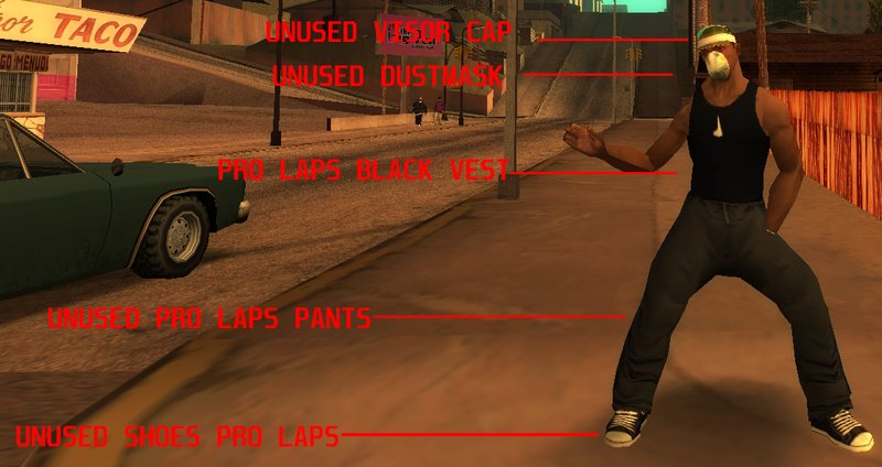 GTA San Andreas Pack BETA Clothes Mod GTAinside